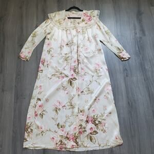 Gunne Sax Dress Large Prairie Satin Lace Collar Romantic Whimsy Cottagecore 70s